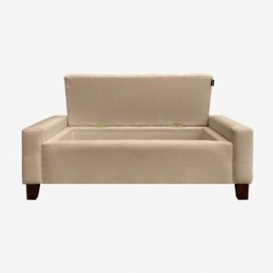 Banqueta Bául Atenea Lino Beige