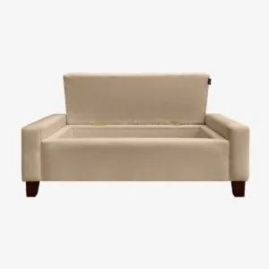 Banqueta Bául Atenea Lino Beige