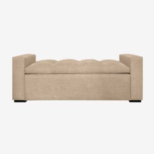 Banqueta Bául Milano Lino Beige