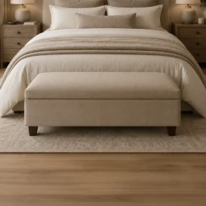 Banqueta Baúl Flat Lino Beige