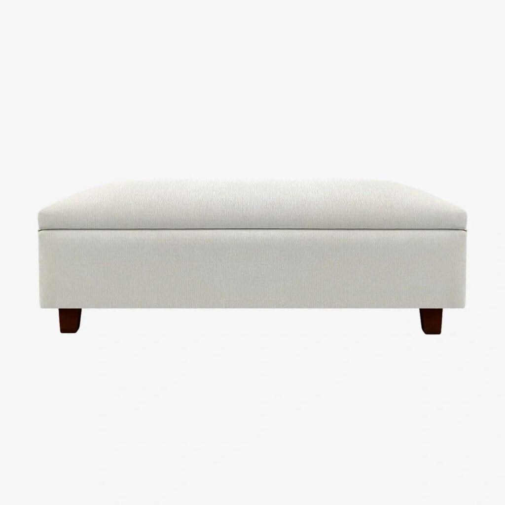 Banqueta Baúl Flat Lino Crudo
