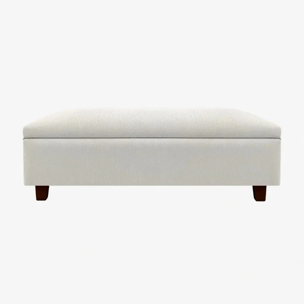 Banqueta Baúl Flat Lino Crudo