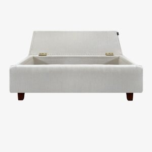 Banqueta Baúl Flat Lino Crudo