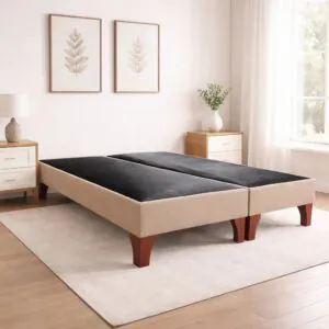 Base de Cama Europea Lino Beige