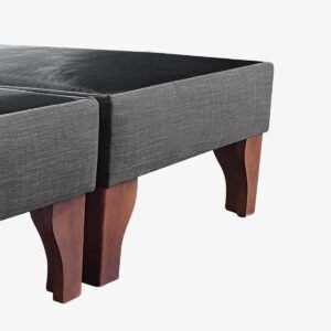 Base de Cama Europea Lino Grafito