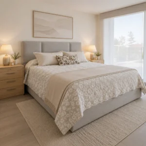 Cama Block Lino Gris Plata