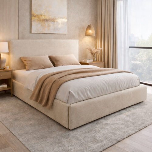 Cama Flat Lino Beige