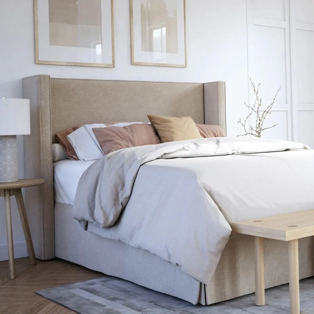 Cama Flat Wing Vivo Lino Beige
