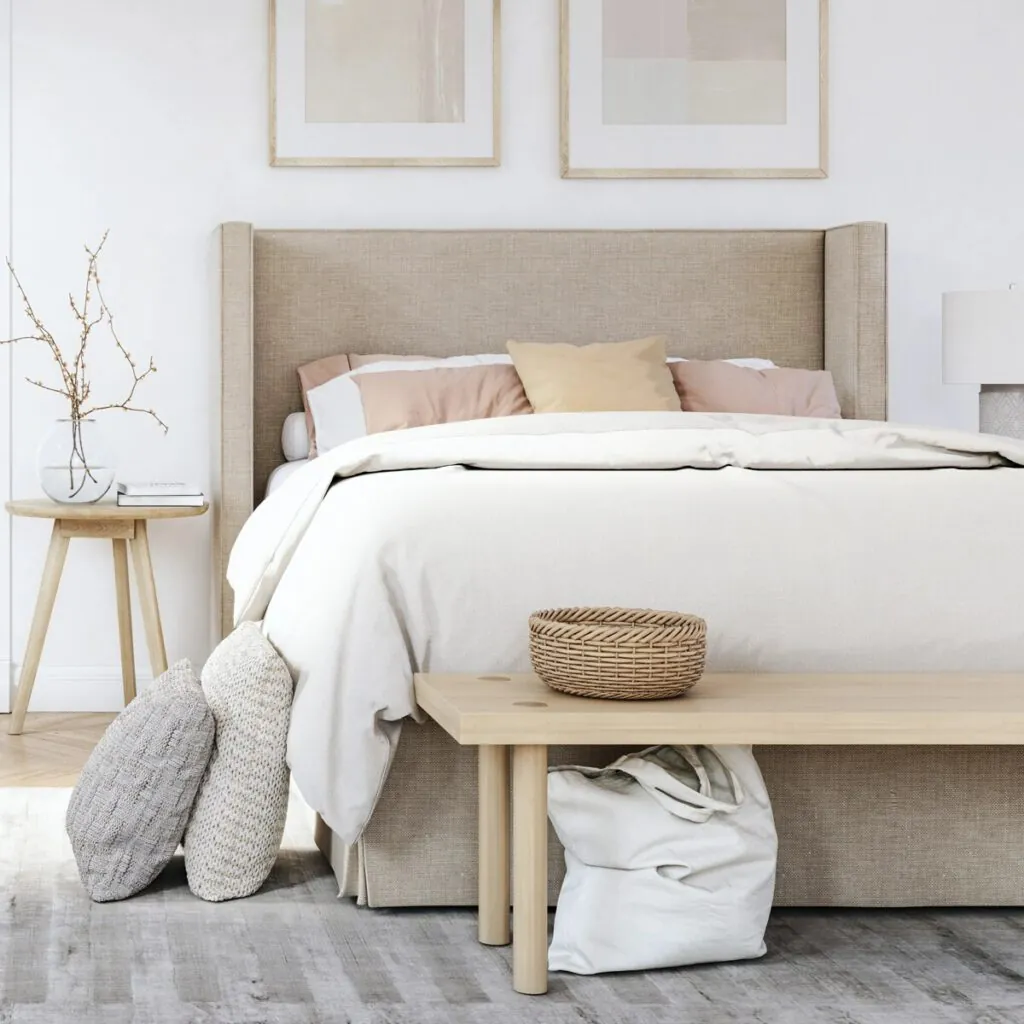 Cama Flat Wing Vivo Lino Beige