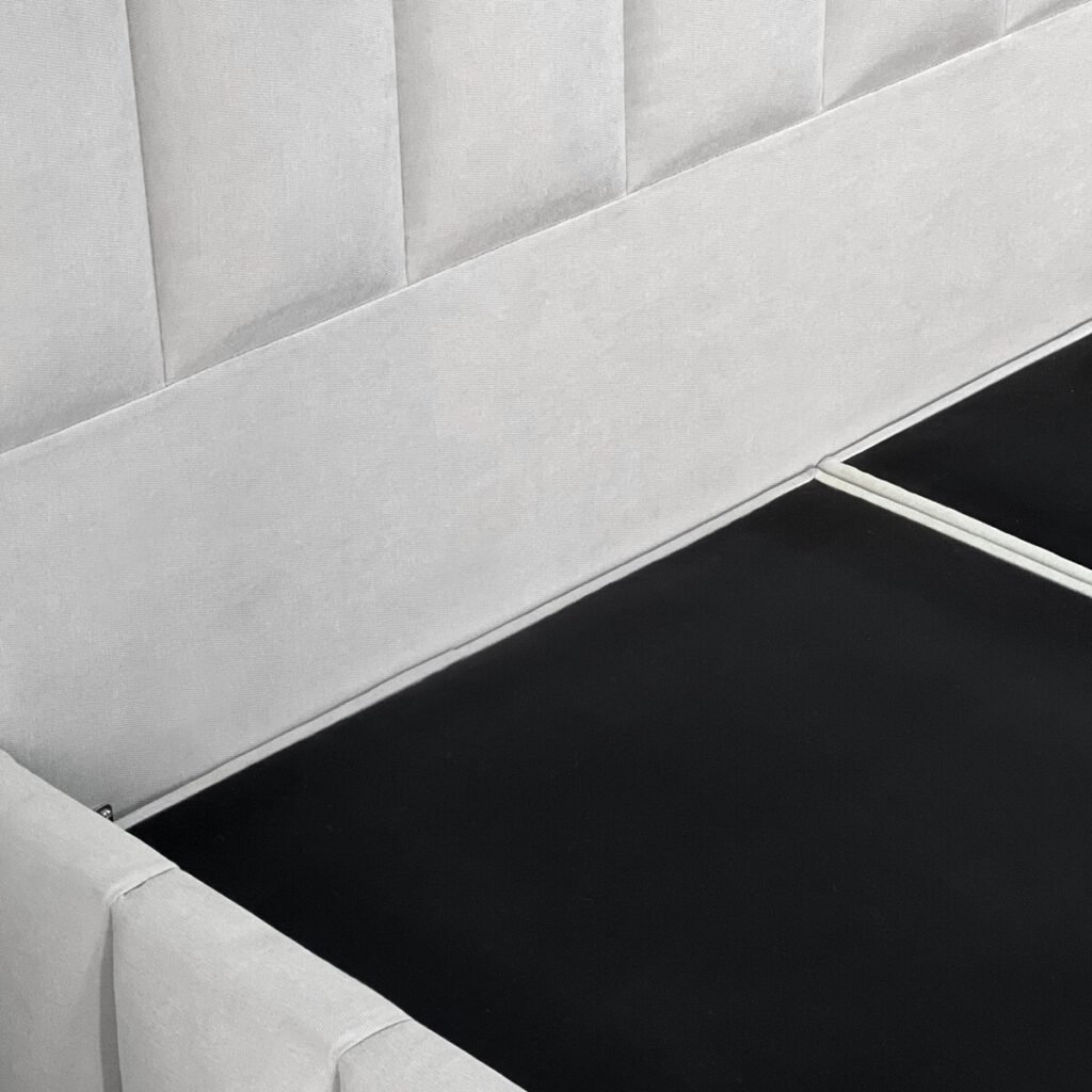 Cama Tubular Lino Gris Plata