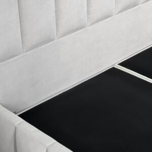 Cama Tubular Lino Gris Plata