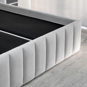 Cama Tubular Lino Gris Plata