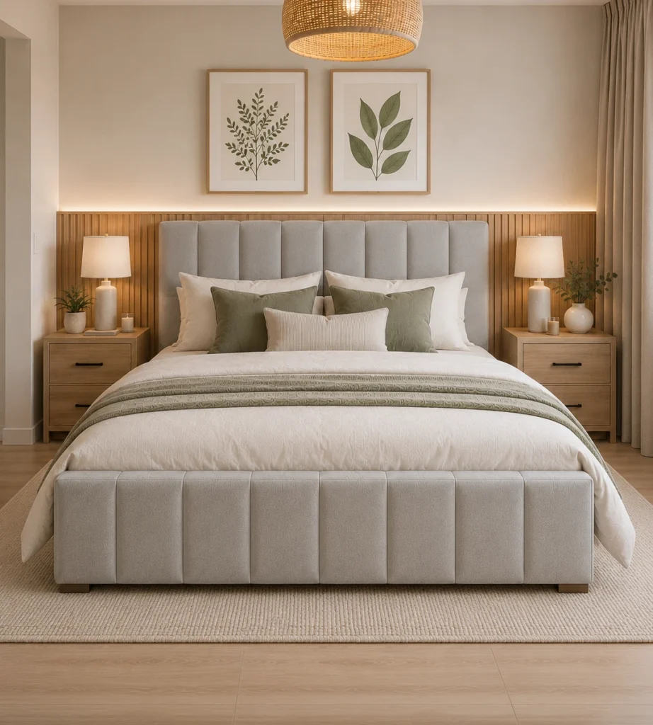 Cama Tubular Lino Gris Plata