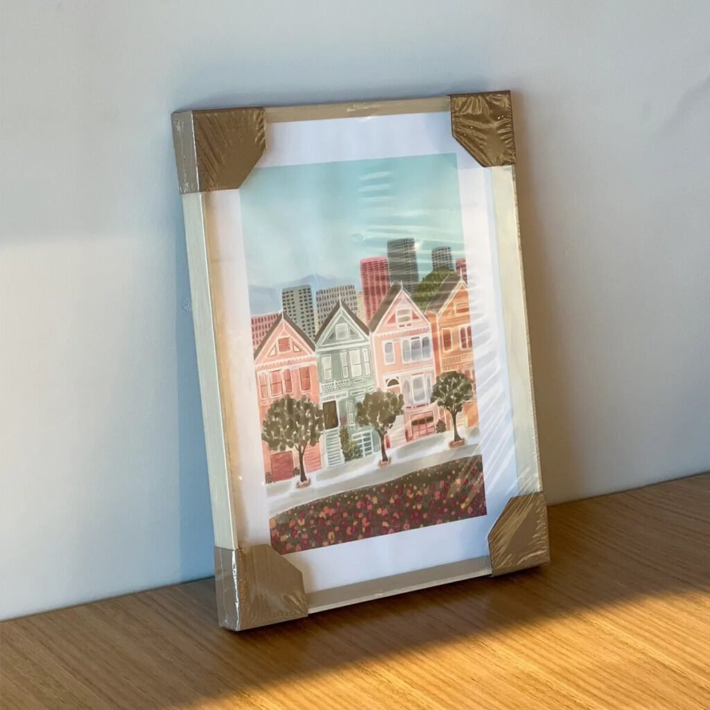 Cuadro Decorativo Casas 41×30 cm