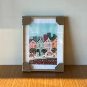 Cuadro Decorativo Casas 41x30 cm