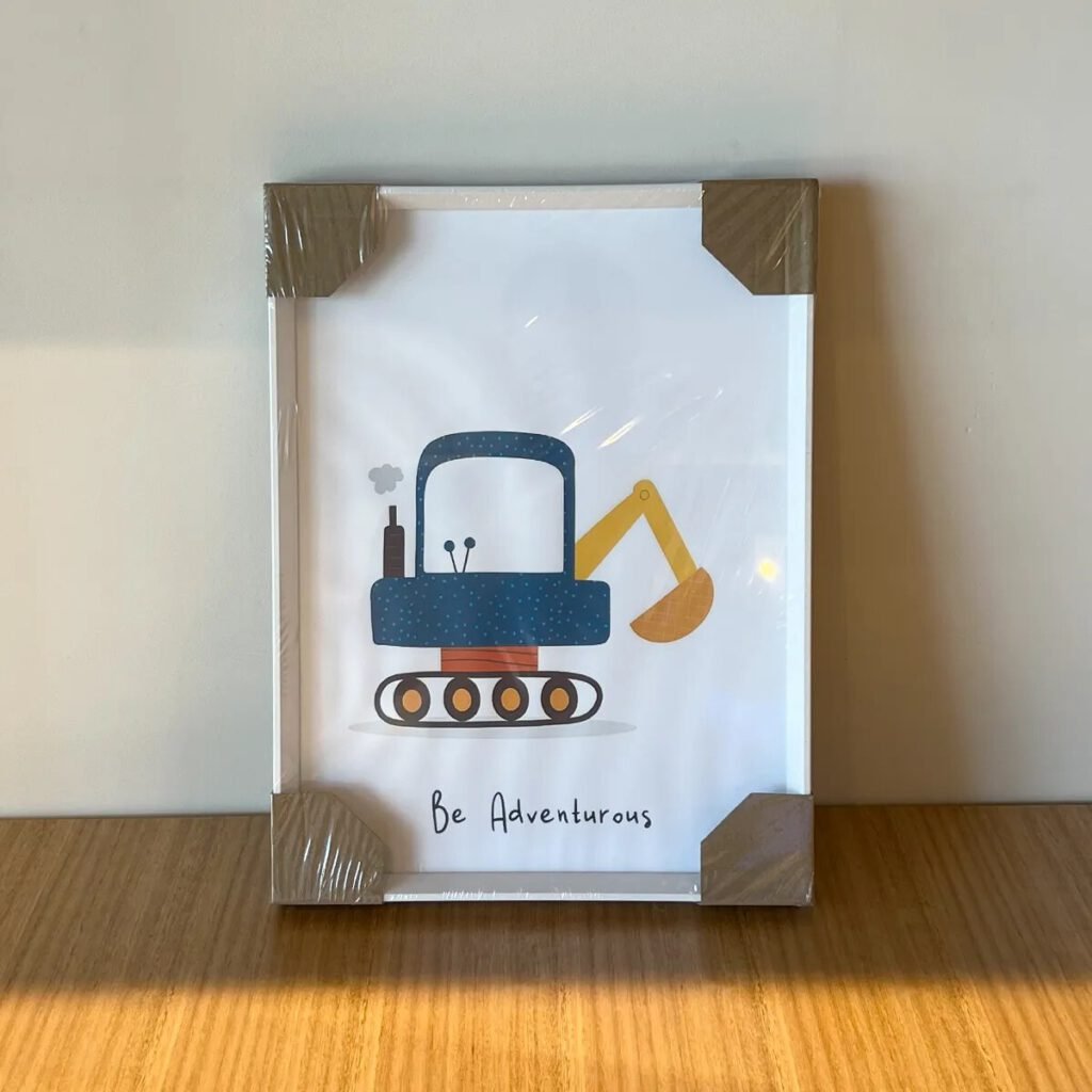 Cuadro Decorativo Escavadora 41×30 cm