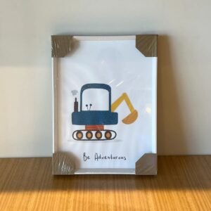 Cuadro Decorativo Escavadora 41x30 cm
