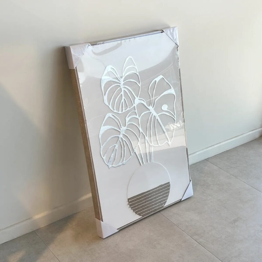 Cuadro Flor Maceta Redonda 91×60 cm
