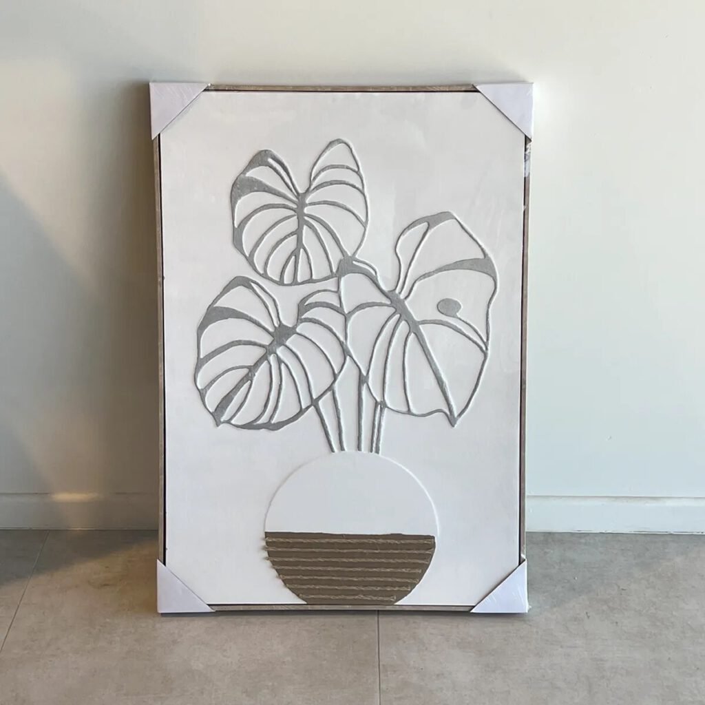 Cuadro Flor Maceta Redonda 91×60 cm