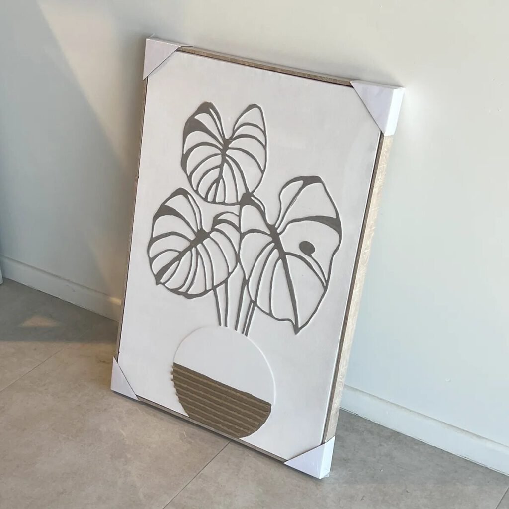 Cuadro Flor Maceta Redonda 91×60 cm