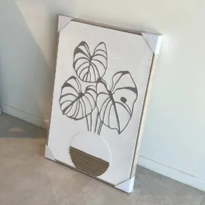 Cuadro Flor Maceta Redonda 91x60 cm