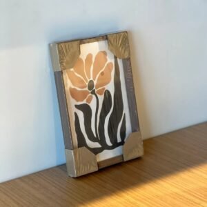 Cuadro Flor Naranja 31x21 cm
