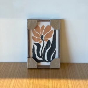 Cuadro Flor Naranja 31x21 cm