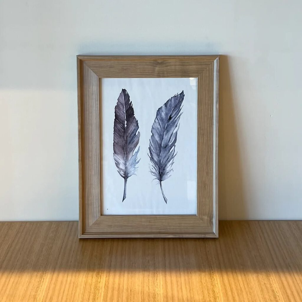 Cuadro Decorativo Pluma 38×30 cm
