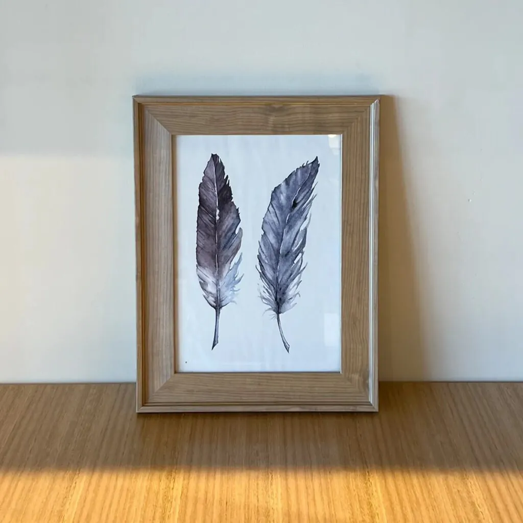 Cuadro Decorativo Pluma 38×30 cm