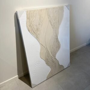 Cuadro Relieve Blanco 119x90 cm
