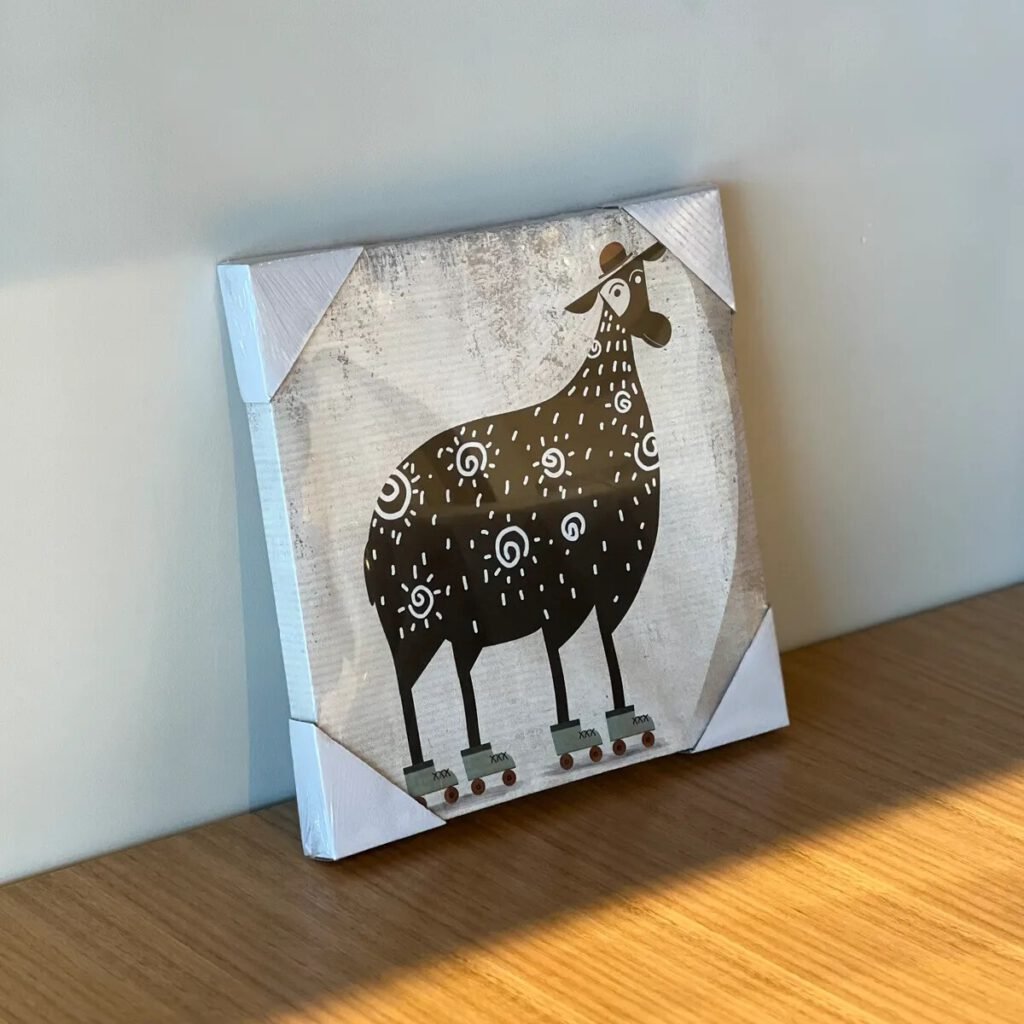 Cuadro Decorativo Vaca 30×30 cm