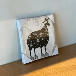 Cuadro Decorativo Vaca 30x30 cm