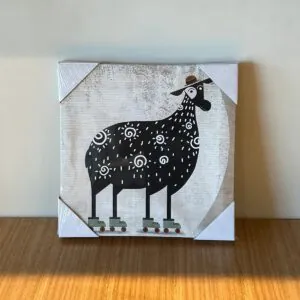 Cuadro Decorativo Vaca 30x30 cm