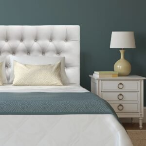 Respaldo de Cama Capitoné Premium Felpa Crudo