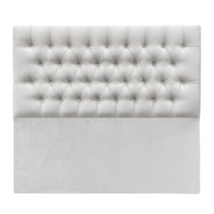 Respaldo de Cama Capitoné Premium Felpa Crudo