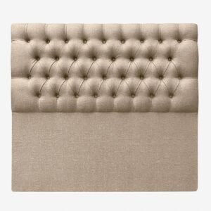 Respaldo de Cama Capitoné Premium Lino Beige