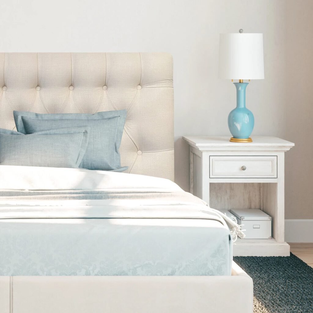 Respaldo de Cama Capitoné Premium Lino Crudo