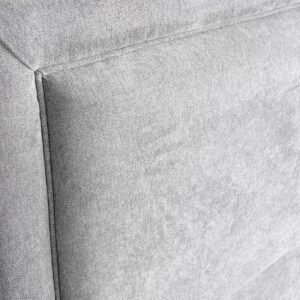 Respaldo de Cama Flat Frame Vivo Lino Gris Plata