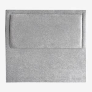 Respaldo de Cama Flat Frame Vivo Lino Gris Plata