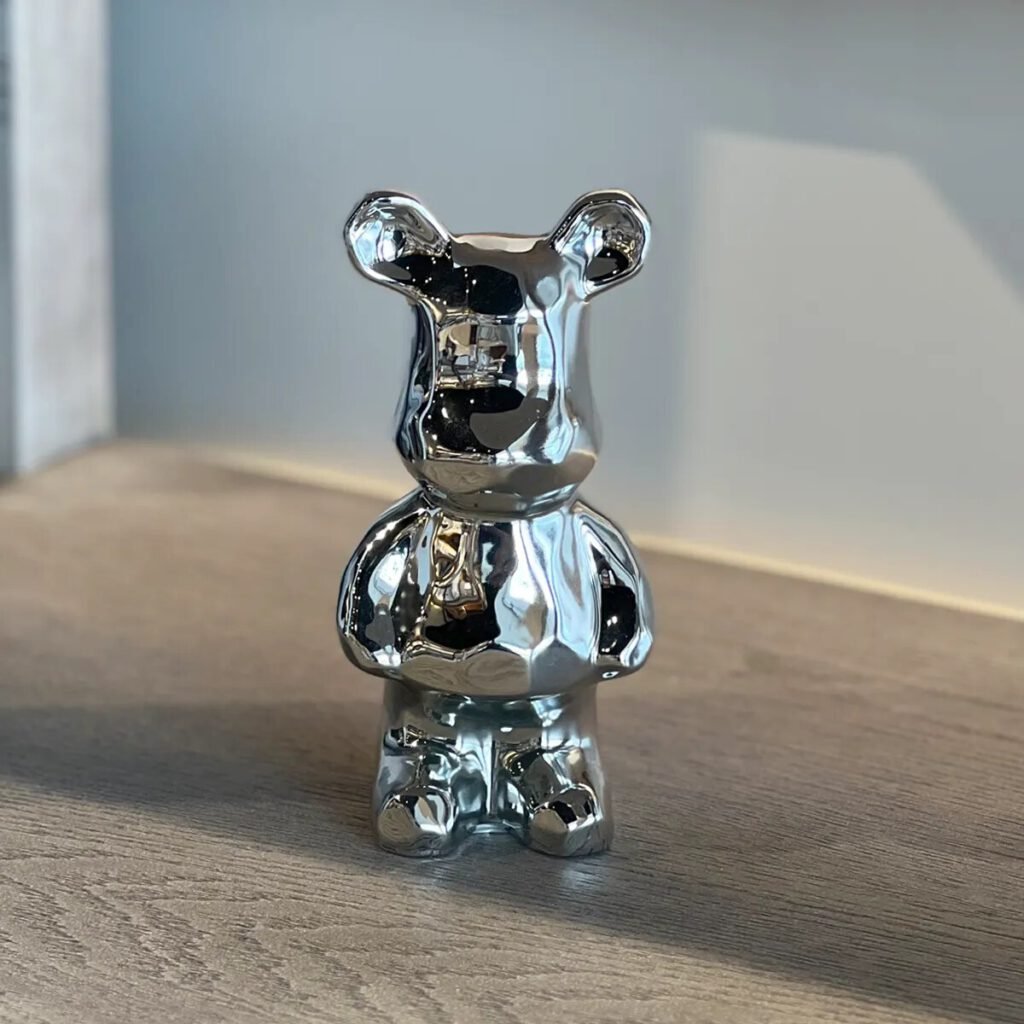 Oso Decorativo Plata