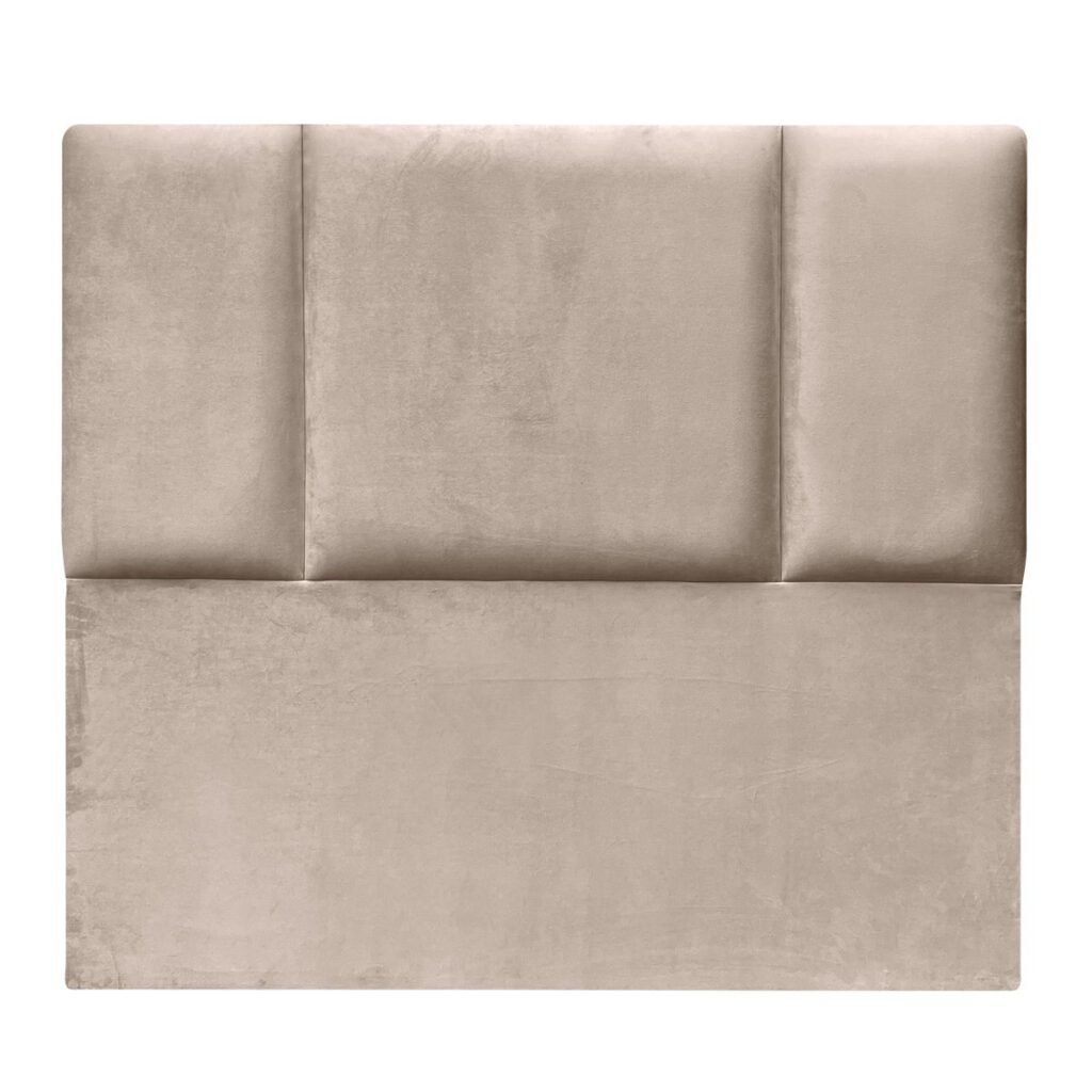 Respaldo de Cama Block Felpa Beige