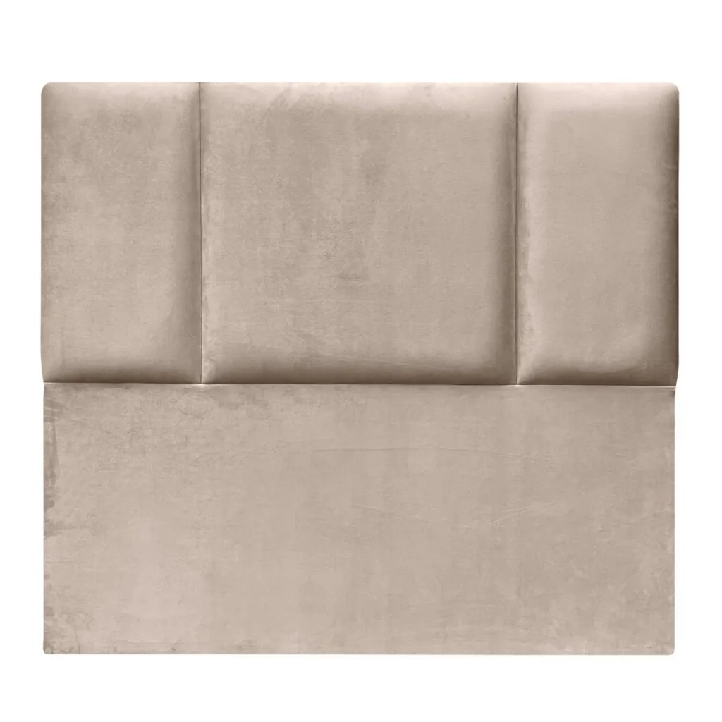 Respaldo de Cama Block Felpa Beige