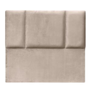 Respaldo de Cama Block Felpa Beige