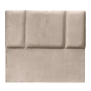 Respaldo de Cama Block Felpa Beige