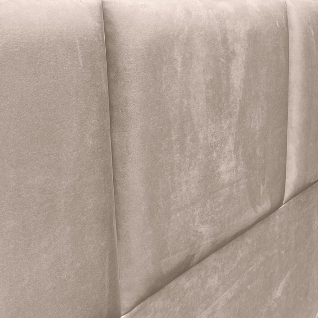 Respaldo de Cama Block Felpa Beige