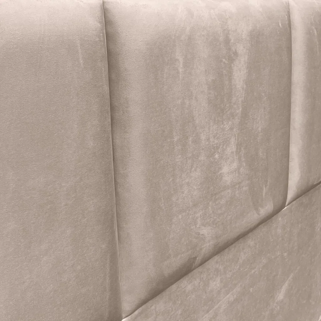 Respaldo de Cama Block Felpa Beige
