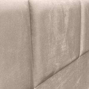 Respaldo de Cama Block Felpa Beige