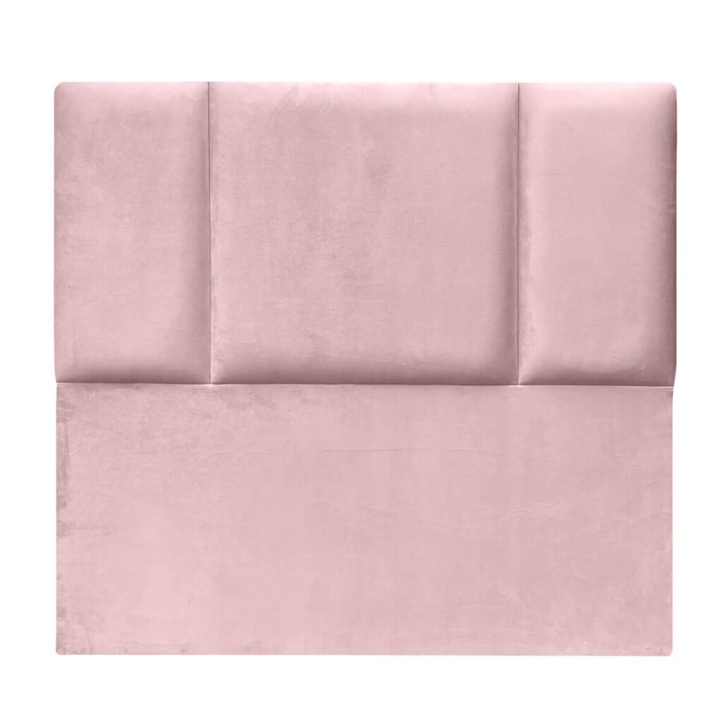 Respaldo de Cama Block Felpa Rosado Claro