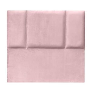 Respaldo de Cama Block Felpa Rosado Claro