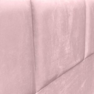 Respaldo de Cama Block Felpa Rosado Claro